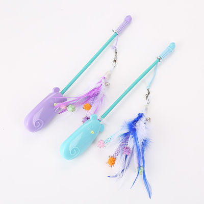 Feather Funny Telescopic Cat Toy Đồ chơi bằng nhựa 42g Cat Laser Teaser
