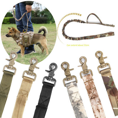 Chiến thuật Bungee Nylon Rope Dog Leash Dây xích huấn luyện chó có thể thu vào