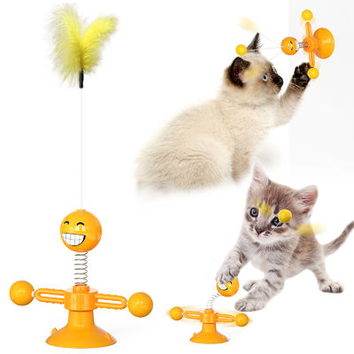 Đồ chơi thú cưng cấp thực phẩm cho mèo TPR Đồ chơi mùa xuân cho mèo Kitty Ball tương tác