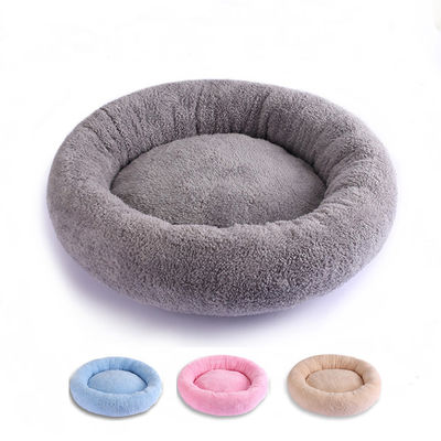 Sang trọng sang trọng mềm mại tròn bánh donut cho chó Giường đệm có thể giặt được Ghế sofa 560g cho mèo