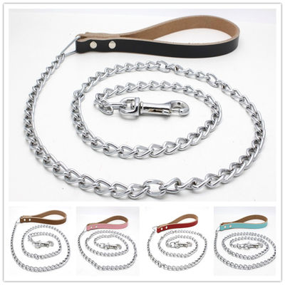 Phù hợp với dây chuyền cổ chó bằng da bò Chrome mạ sắt kéo dây xích cho chó