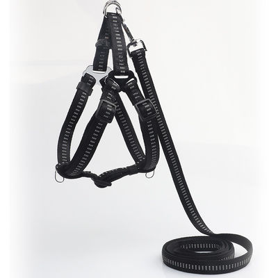 Không có chất hấp thụ kéo Không trượt Nylon Con chó phản quang có thể điều chỉnh Dây buộc dây xích Bộ