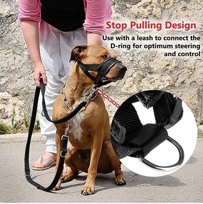 Nylon cho chó Mõm cổ áo Cổ áo Dây xích Bộ dây đai buộc mềm Đệm miệng cho chó Che miệng chống Cắn