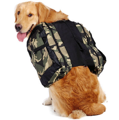 Có thể điều chỉnh Camo Dog Balo tự khai thác Túi săn chó săn Balo cho chó lớn