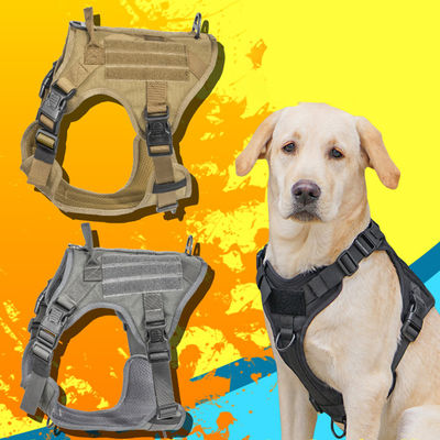 Áo khoác quân sự chiến thuật Dây buộc cho chó với khóa chiến thuật ODM Molle An toàn cho Dịch vụ &amp; Huấn luyện Áo khoác cho chó quân sự