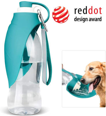 Bình nước cho chó silicone có thể thu gọn lại Hình dạng lá thân thiện với môi trường