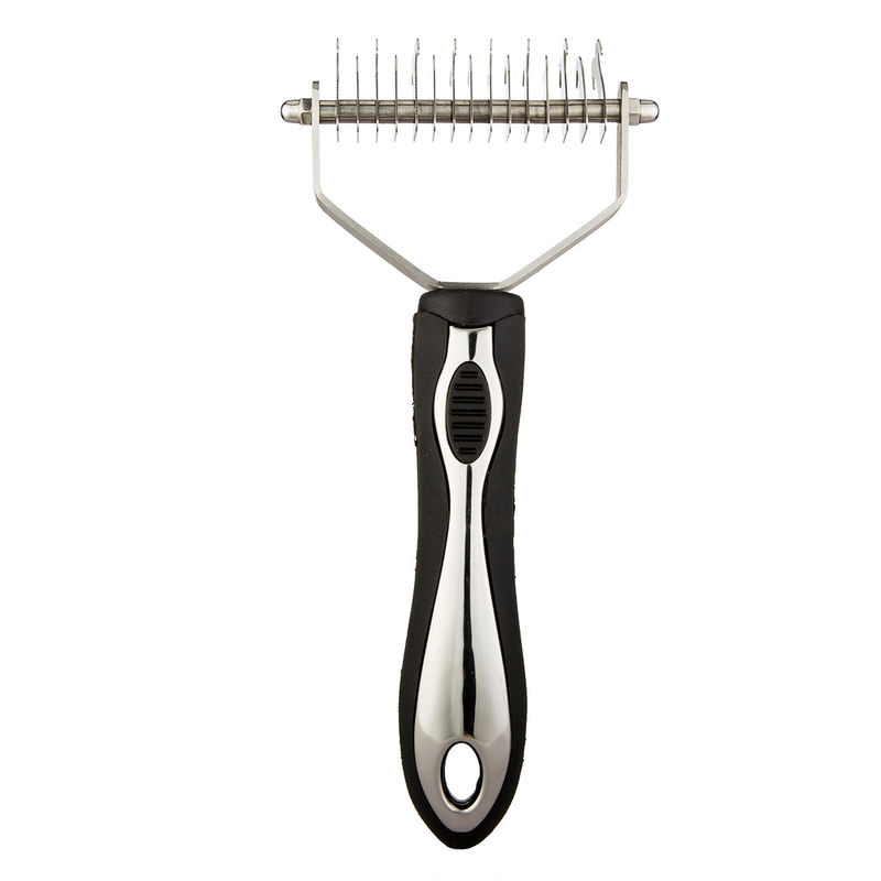 Chó bằng thép không gỉ Lược massage cho mèo Bàn chải cho thú cưng Dụng cụ chải lông Căng tóc Lược