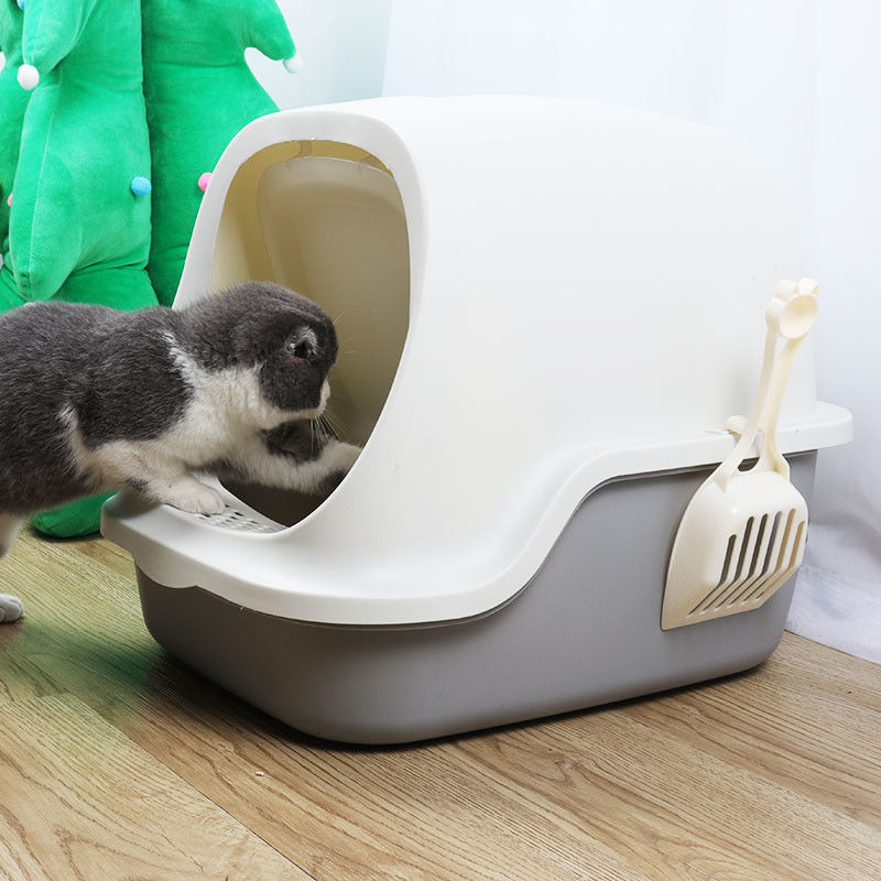 Hộp đựng mèo có mũ trùm đầu không thấm nước cho mèo có xẻng