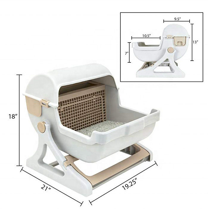 Loại ngăn kéo Bộ lọc cao cấp Hộp chứa 5000g Làm sạch nhanh Dụng cụ chải lông cho thú cưng