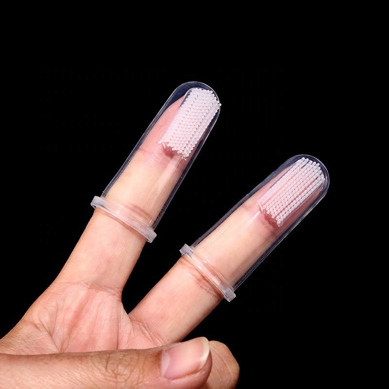 Lông chó Silicone Dụng cụ làm sạch răng Làm sạch răng cho chó Chăm sóc răng miệng Bàn chải đánh răng ngón tay cho thú cưng