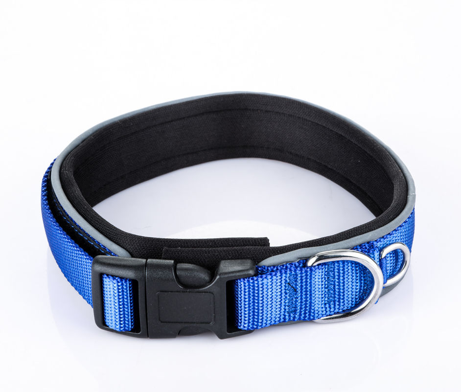 Dây xích cho chó có thể điều chỉnh Dây xích cho chó bằng vải nylon Chì vật nuôi có dải phản quang Cozy Collar para perro
