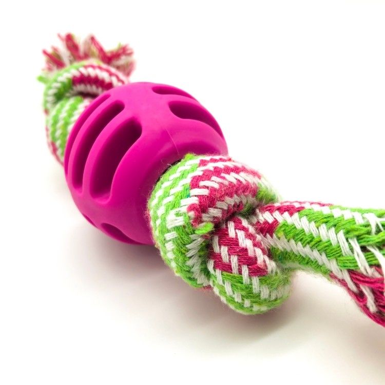 Double Knot Cotton có thể giặt được Dây Ball Đồ chơi cho chó bền Dây nhai Đồ chơi 50g