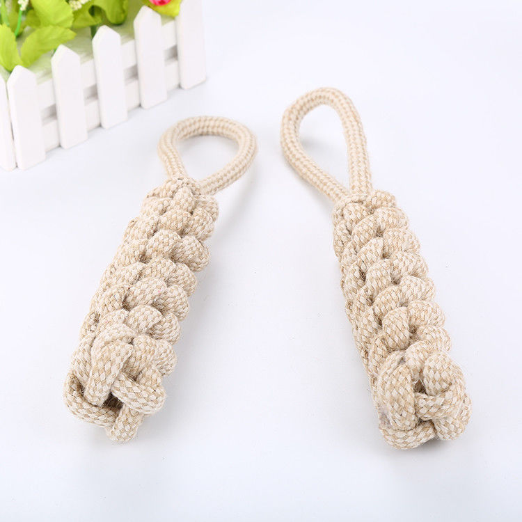 Bông có thể giặt được Sợi dây nhai Đồ chơi cho thú cưng Bàn chải đánh răng bằng ngô bền