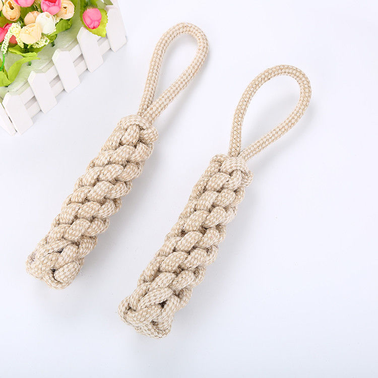 Bông có thể giặt được Sợi dây nhai Đồ chơi cho thú cưng Bàn chải đánh răng bằng ngô bền