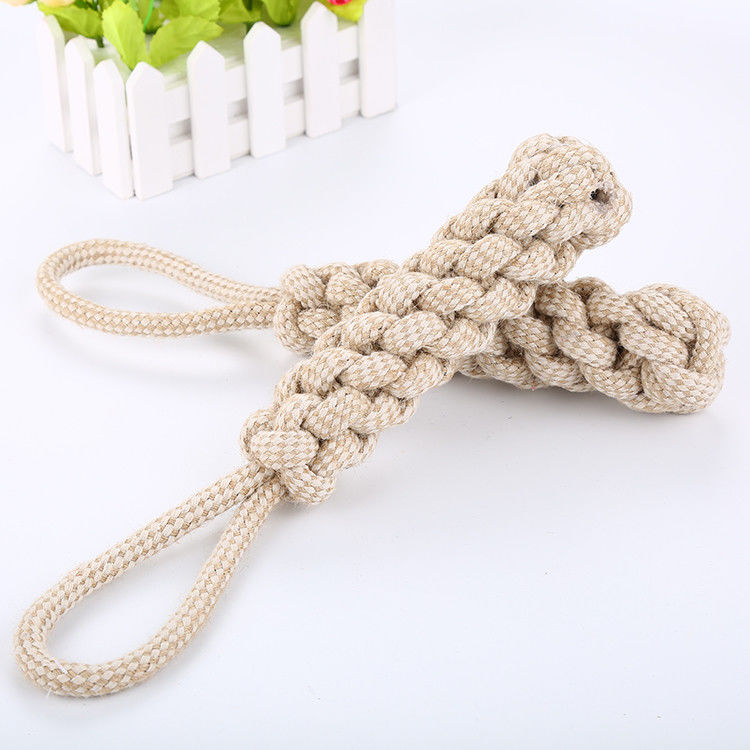 Bông có thể giặt được Sợi dây nhai Đồ chơi cho thú cưng Bàn chải đánh răng bằng ngô bền