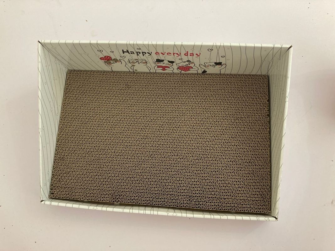 Giường Cào bìa cứng mèo có thể tái chế 700g để chơi thư giãn