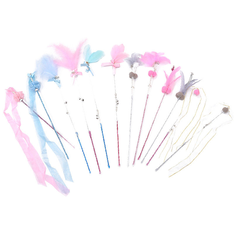 Đồ chơi tương tác mèo lông thú cưng Đũa phép bằng nhựa Fairy Cat Teaser Stick