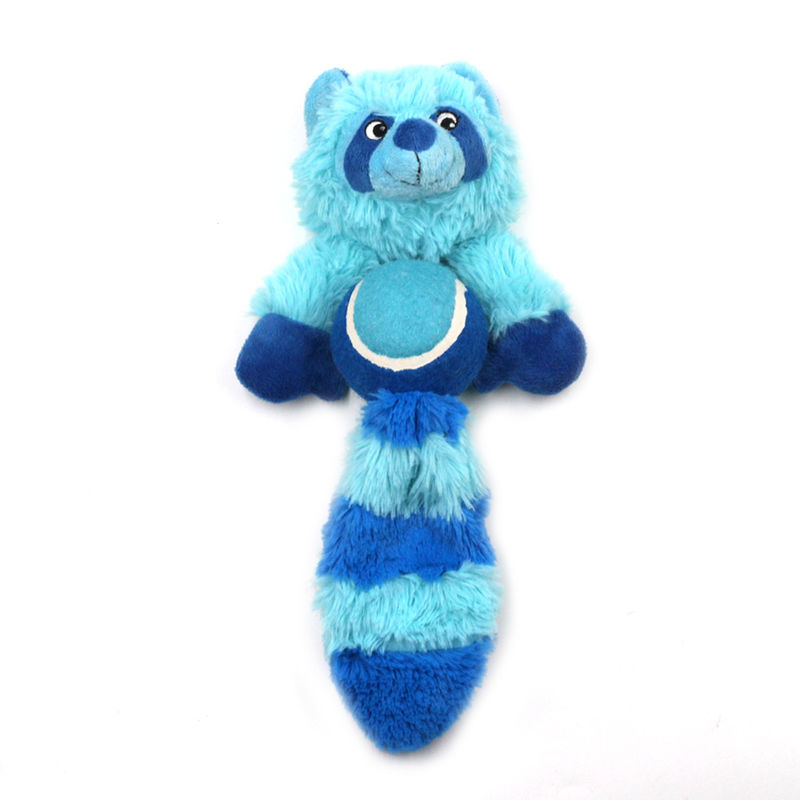 Đồ chơi cho chó sang trọng Squeaky Fox Raccoon chịu được vết cắn Đồ chơi chó tương tác bền bỉ
