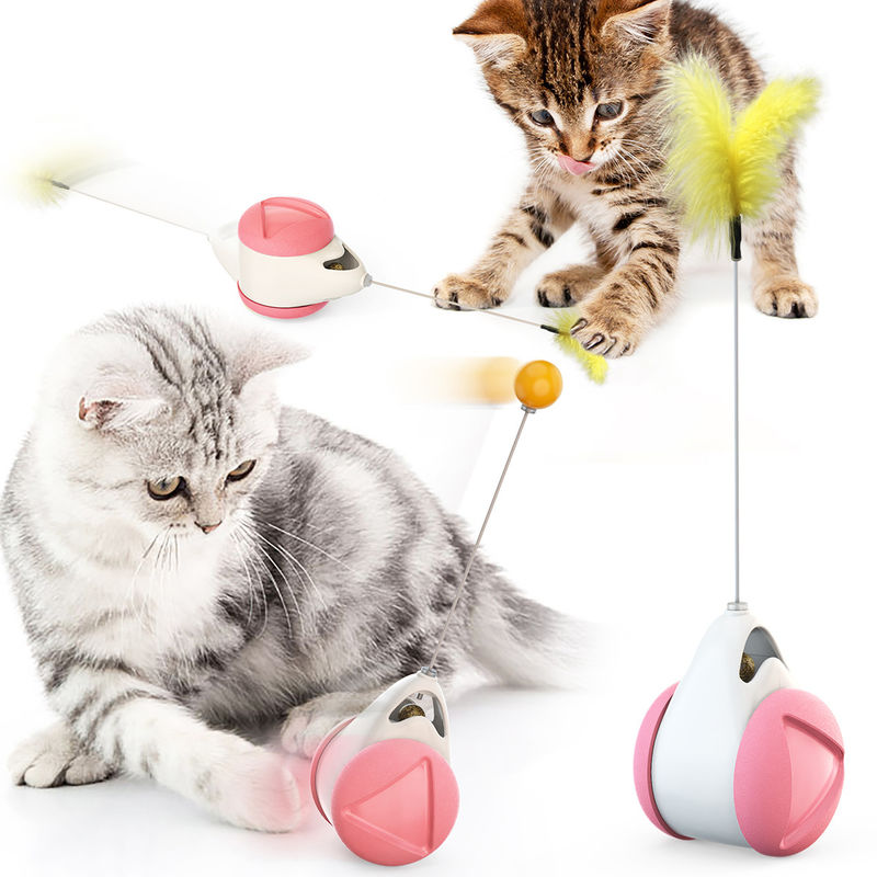 Đồ chơi thăng bằng ABS cho mèo Đồ chơi xoay Quà tặng Kitty Catnip Interactive Pet Ball