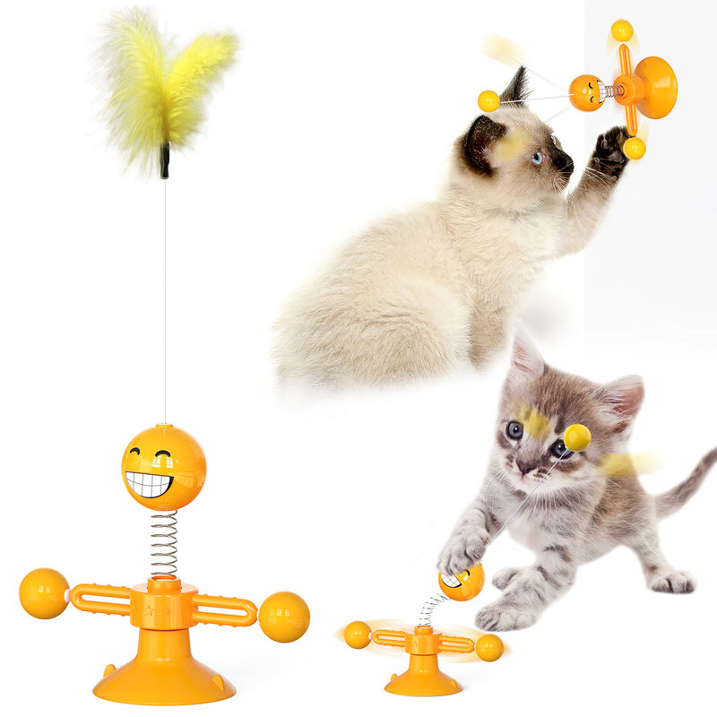 Đồ chơi thú cưng cấp thực phẩm cho mèo TPR Đồ chơi mùa xuân cho mèo Kitty Ball tương tác