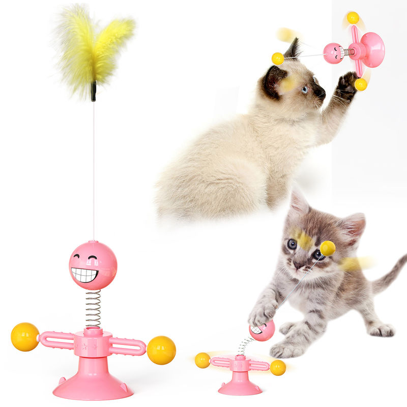 Đồ chơi thú cưng cấp thực phẩm cho mèo TPR Đồ chơi mùa xuân cho mèo Kitty Ball tương tác