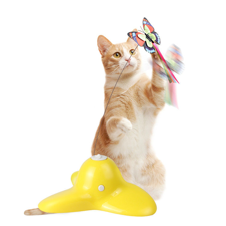 285g Đồ chơi thú cưng cho mèo Flutter Bug Electric Rotating Butterfly Cat Toy