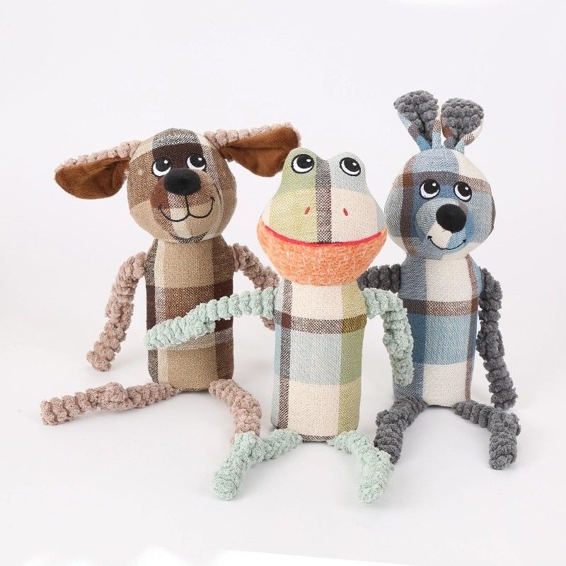 Canvas Squeaky Đồ chơi cho thú cưng Chống vết cắn với ống âm thanh Đồ chơi mọc răng cho chó con Molar Puppy 70g