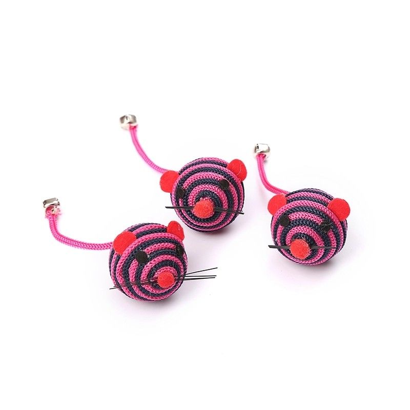 Dây Nylon Dây Chuông Đồ Chơi Cho Mèo Thú Cưng Có Chuột Bắt Mèo Đồ Chơi