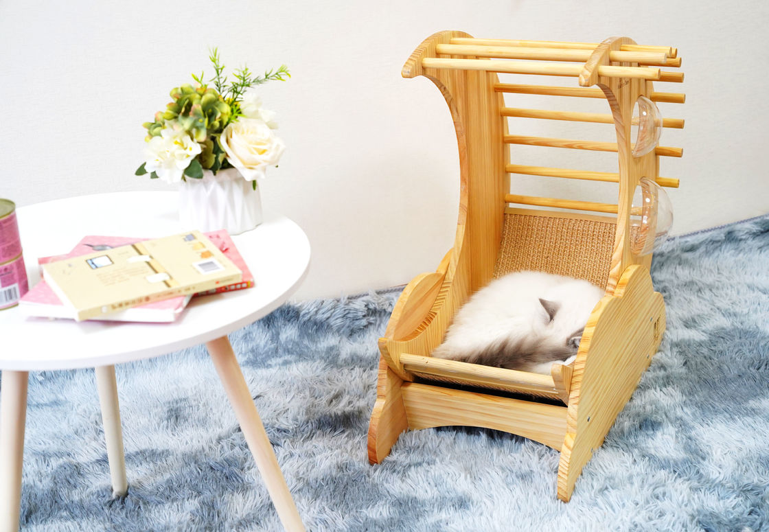 Hallupets Cat Scratcher House Pet Condo Cat Bed gỗ Nhà trên cây