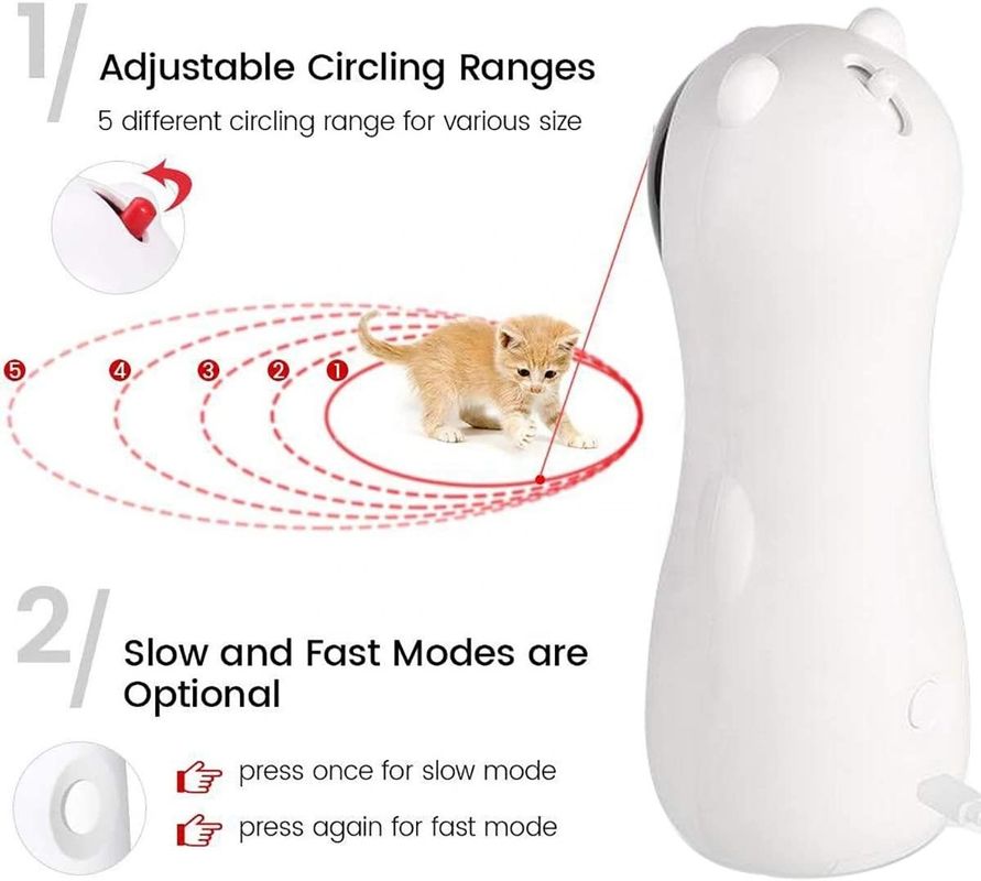Đồ chơi laser mèo tự động tương tác cho mèo con sạc USB Đồ chơi mèo con trỏ laser tự động