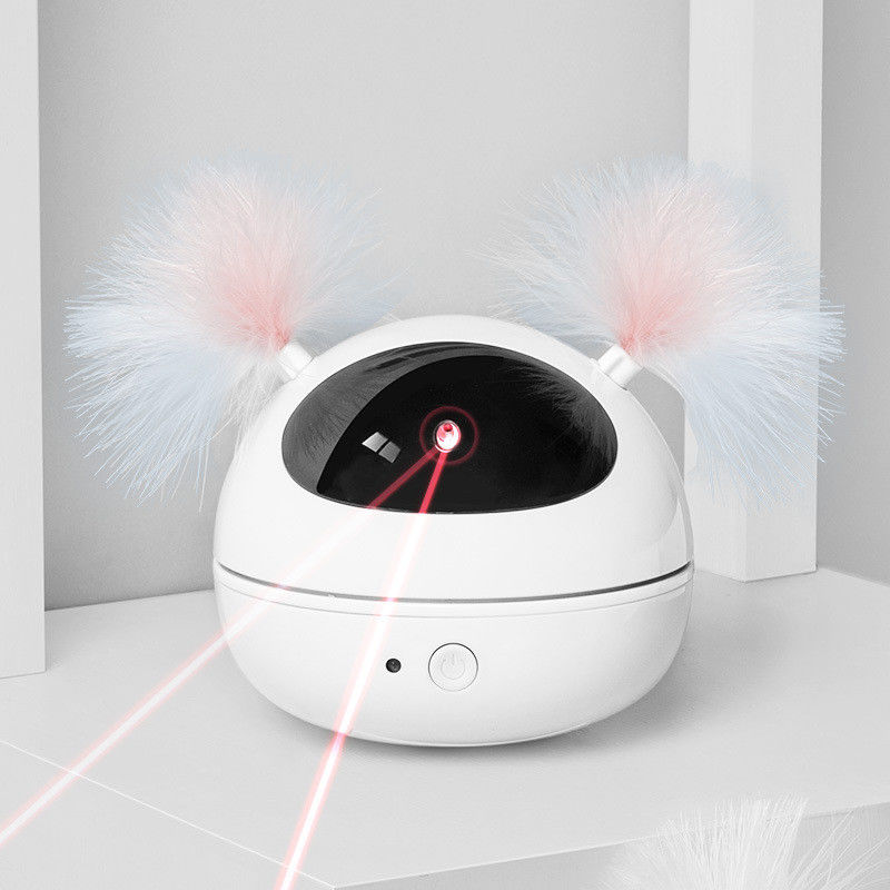 Đồ chơi laser mèo tự động Đồ chơi mèo con tương tác cho mèo trong nhà Xoay ngẫu nhiên thông minh Bật / tắt Robot điện tử Cat Feat
