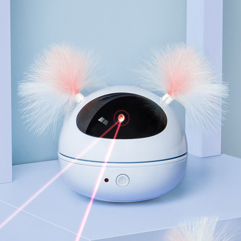 Đồ chơi laser mèo tự động Đồ chơi mèo con tương tác cho mèo trong nhà Xoay ngẫu nhiên thông minh Bật / tắt Robot điện tử Cat Feat