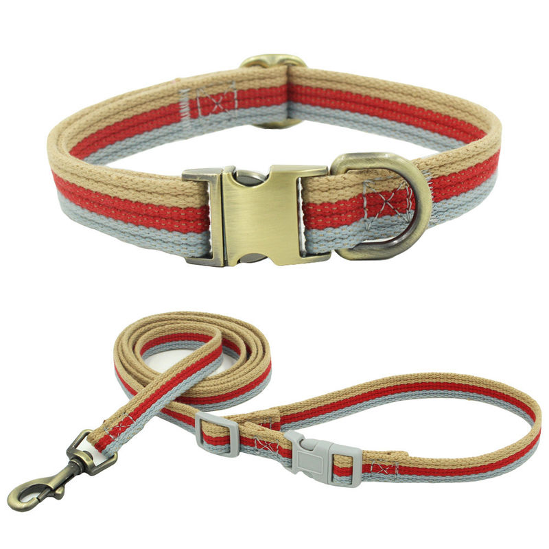 Nylon Twisted Rope Dây buộc vật nuôi có thể được khắc bằng vải dệt kim cổ áo Dây kéo Bộ dây xích cho chó cưng