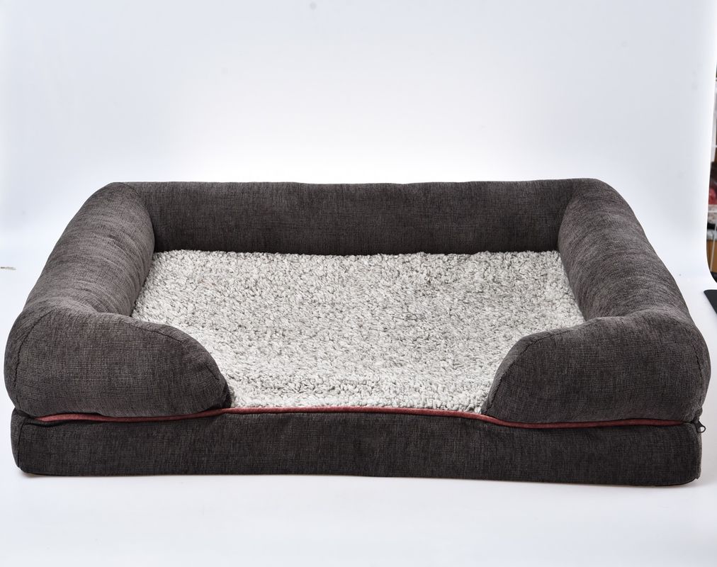 Lớp lót không thấm nước Ghế sofa giường lớn chỉnh hình sang trọng cho chó với nắp có thể tháo rời có thể giặt được