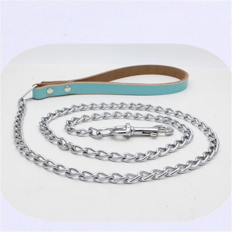 Phù hợp với dây chuyền cổ chó bằng da bò Chrome mạ sắt kéo dây xích cho chó