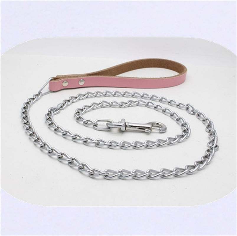 Phù hợp với dây chuyền cổ chó bằng da bò Chrome mạ sắt kéo dây xích cho chó
