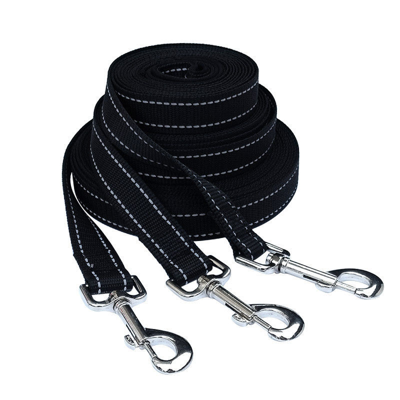 Tay cầm có đệm mềm phản quang Dây xích cho chó bằng nylon để huấn luyện chó dẫn đường đi bộ