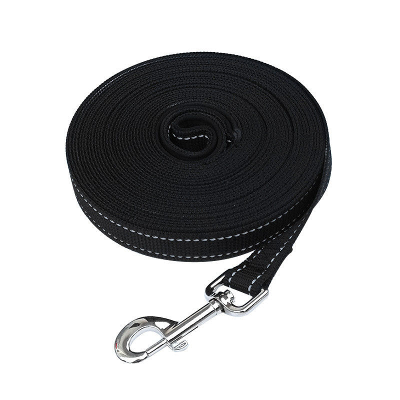 Tay cầm có đệm mềm phản quang Dây xích cho chó bằng nylon để huấn luyện chó dẫn đường đi bộ