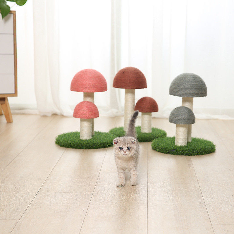 Nấm lanh Sisal Cat Tree Tower Cat Scratch Post Board S 36 * 30cm