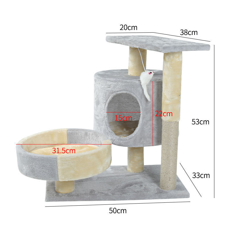 Chung cư nhiều tầng Tháp mèo leo núi Sisal Trụ cào mèo lớn