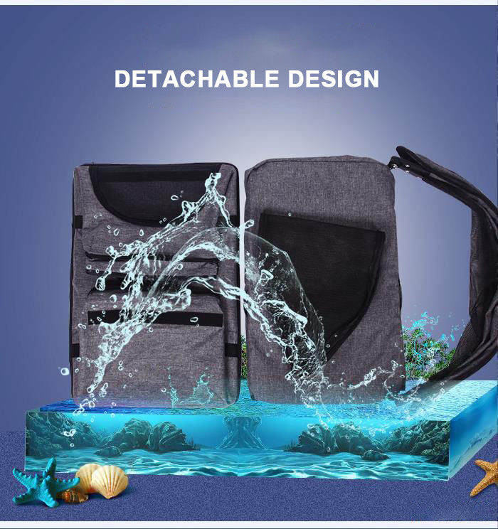 Xe đẩy thú cưng có thể tháo rời sang trọng gấp ngoài trời 600D Linen 36KG