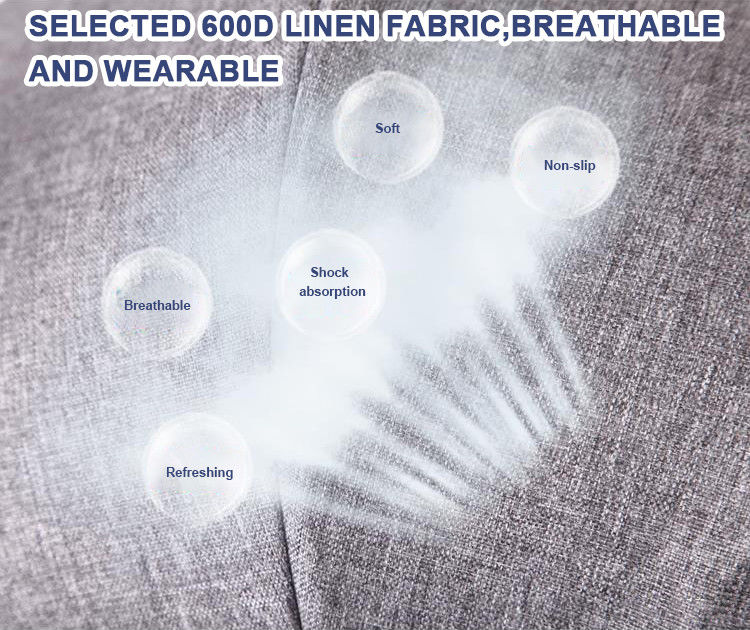 Xe đẩy thú cưng có thể tháo rời sang trọng gấp ngoài trời 600D Linen 36KG