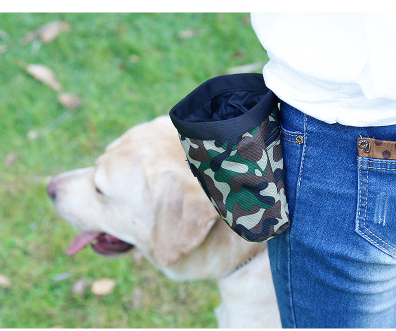 Túi thắt lưng không thấm nước Camo Pet Phụ kiện ngoài trời Túi đồ ăn vặt cho chó