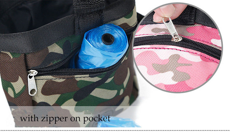 Túi thắt lưng không thấm nước Camo Pet Phụ kiện ngoài trời Túi đồ ăn vặt cho chó