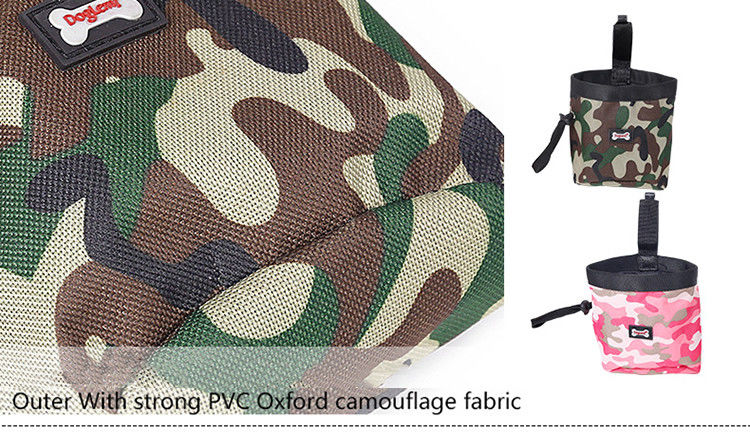 Túi thắt lưng không thấm nước Camo Pet Phụ kiện ngoài trời Túi đồ ăn vặt cho chó