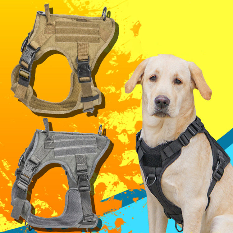 Áo khoác quân sự chiến thuật Dây buộc cho chó với khóa chiến thuật ODM Molle An toàn cho Dịch vụ &amp; Huấn luyện Áo khoác cho chó quân sự