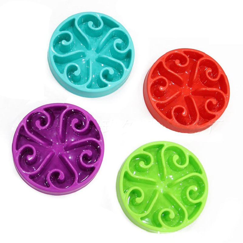 Bát ăn chậm cho thú cưng không trượt 20,5 * 3,5cm cho chó mèo