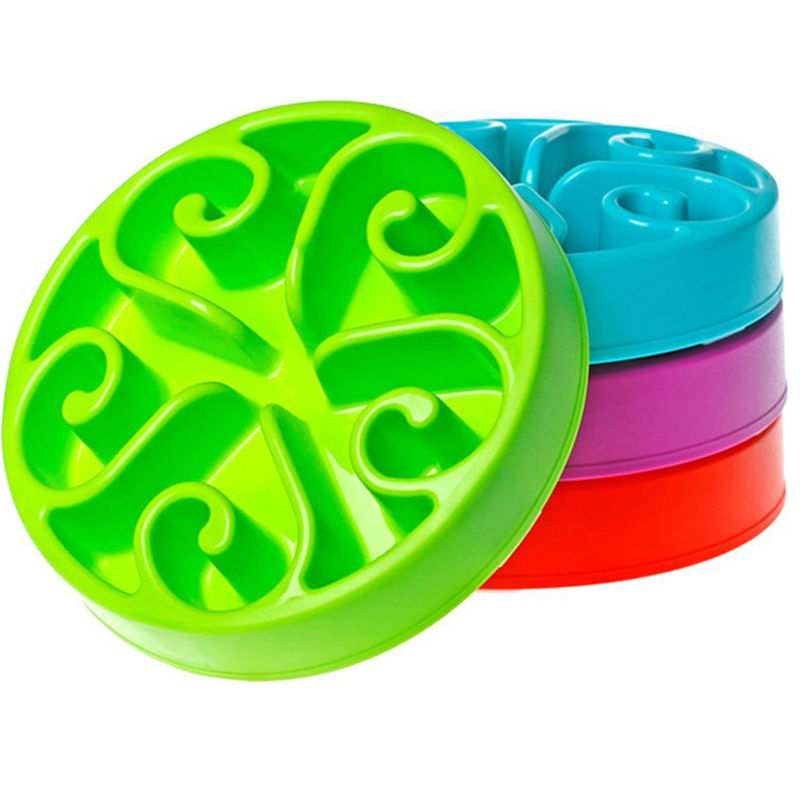 Bát ăn chậm cho thú cưng không trượt 20,5 * 3,5cm cho chó mèo