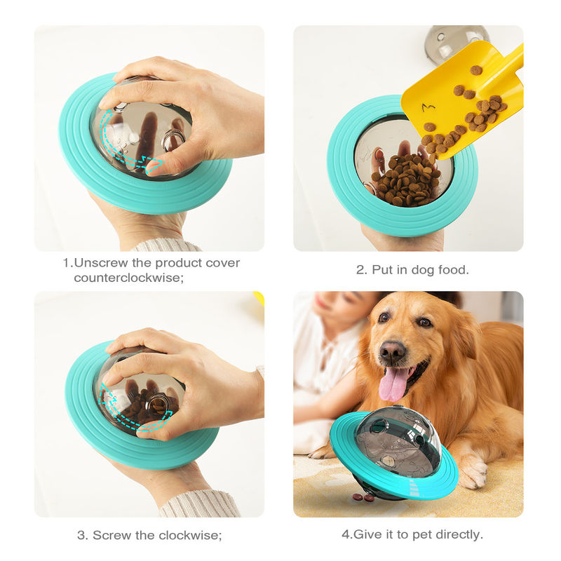 Planet Dog Treat Dispenser Toy IQ Food Slow Feeder Ball Interactive 13,5 * 15 * 12cm
