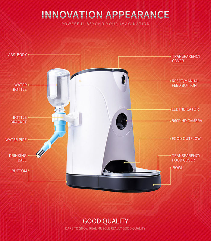 Điều khiển từ xa Máy phân phối nước và thức ăn cho thú cưng
